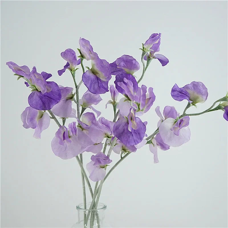 Artificial Soft Touch Sweet Pea Flower