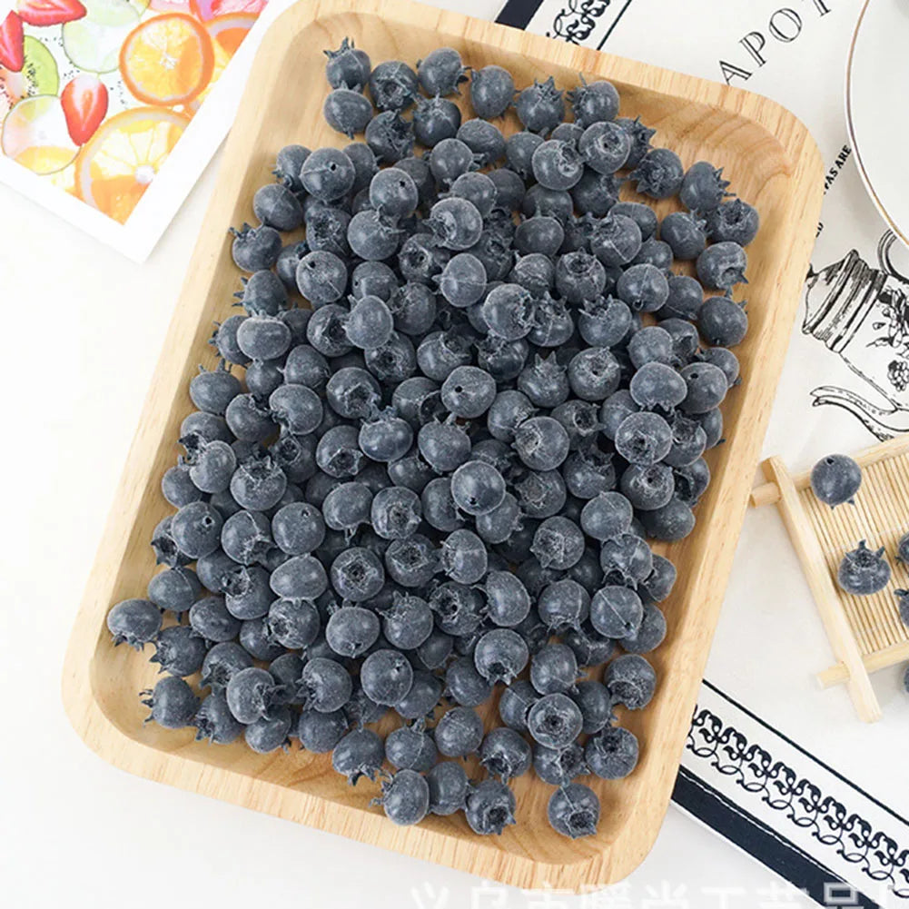 20PCS High Simulation Blueberry Photo Props