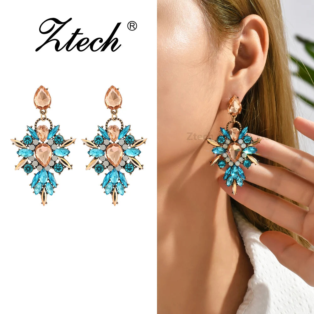 Luxury Rhinestone Drop Earrings