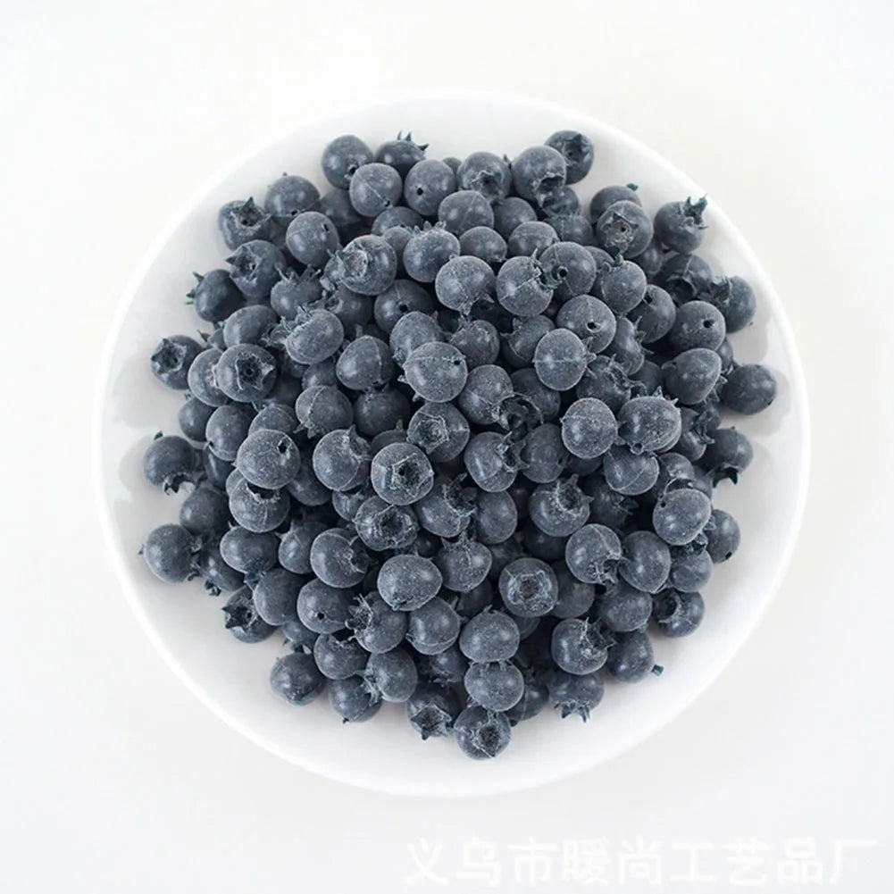 20PCS High Simulation Blueberry Photo Props