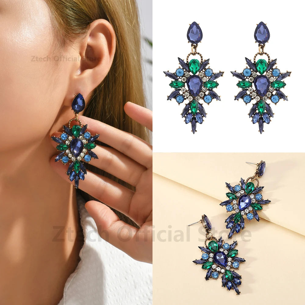 Luxury Rhinestone Drop Earrings