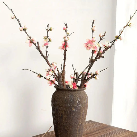 54cm Single Pink or White Artificial Winter Plum Branch