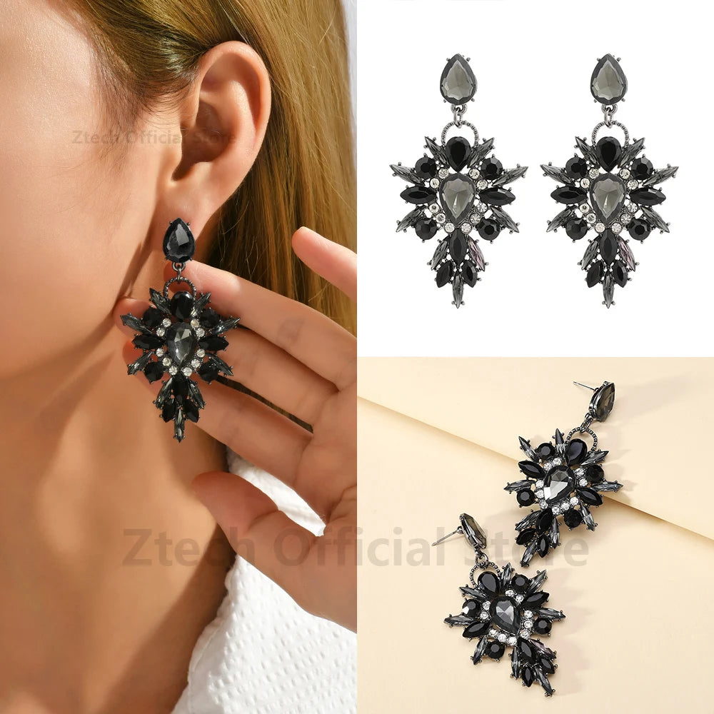 Luxury Rhinestone Drop Earrings