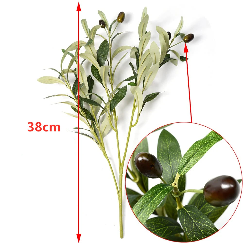 1/3pcs Artificial Olive Branch