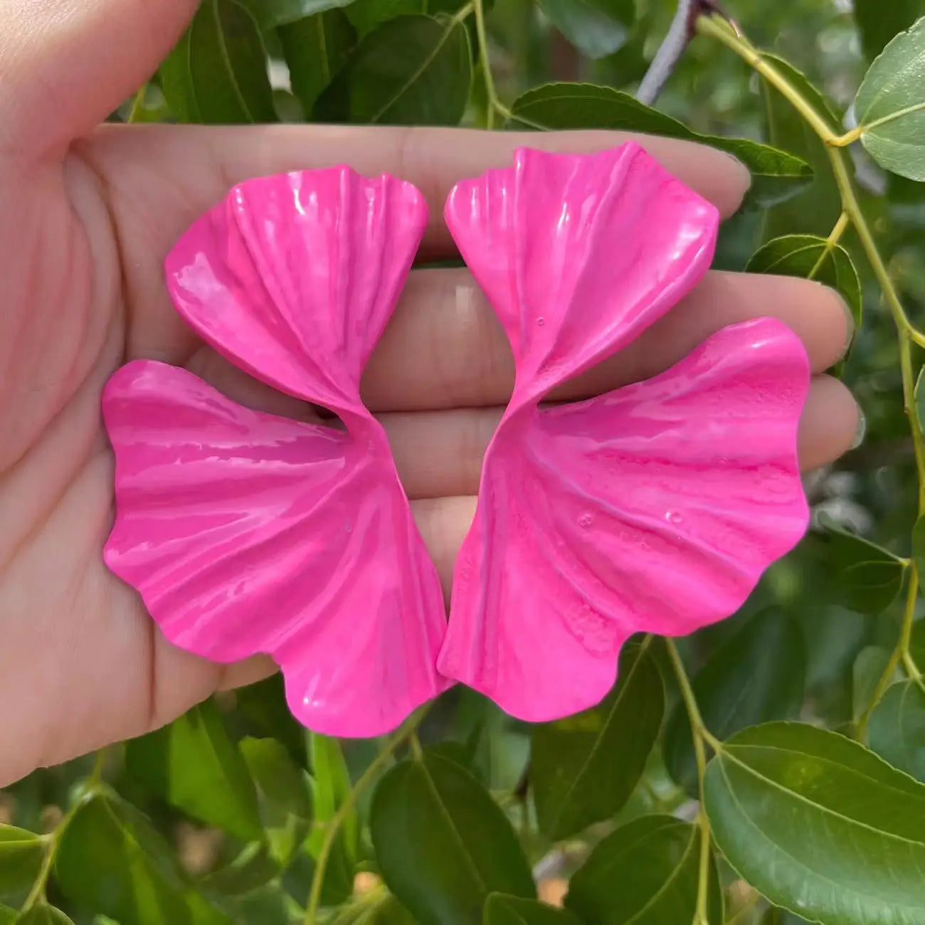 Irregular Exotic Flower Earrings