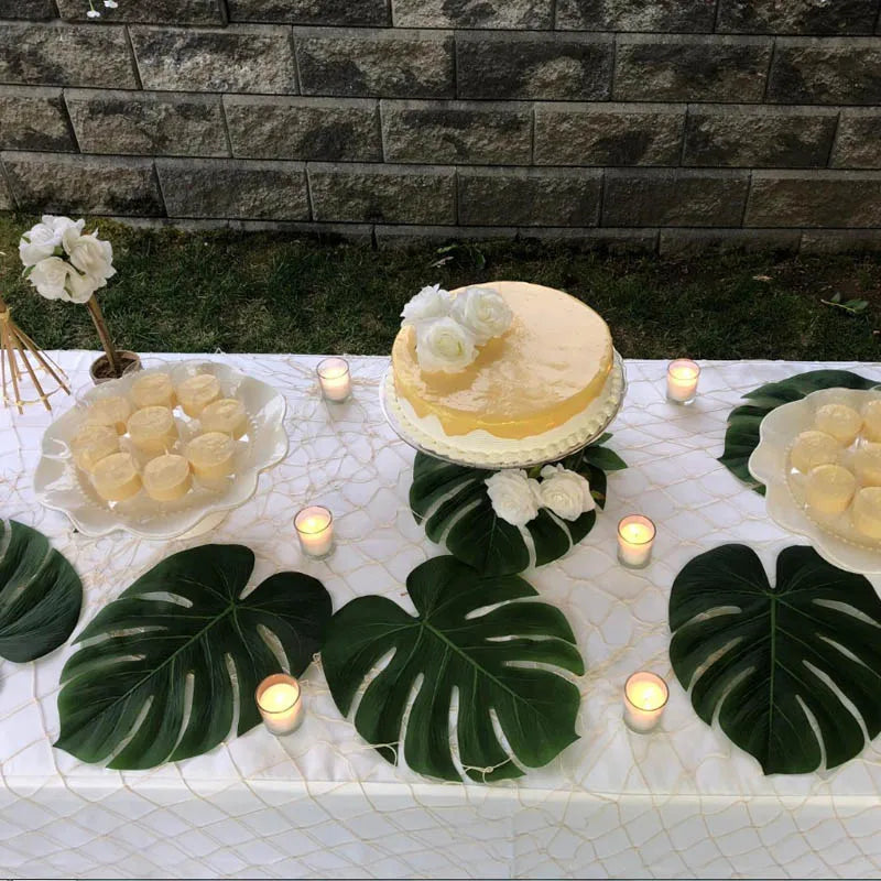 Artificial Tropical Leaf Decorations