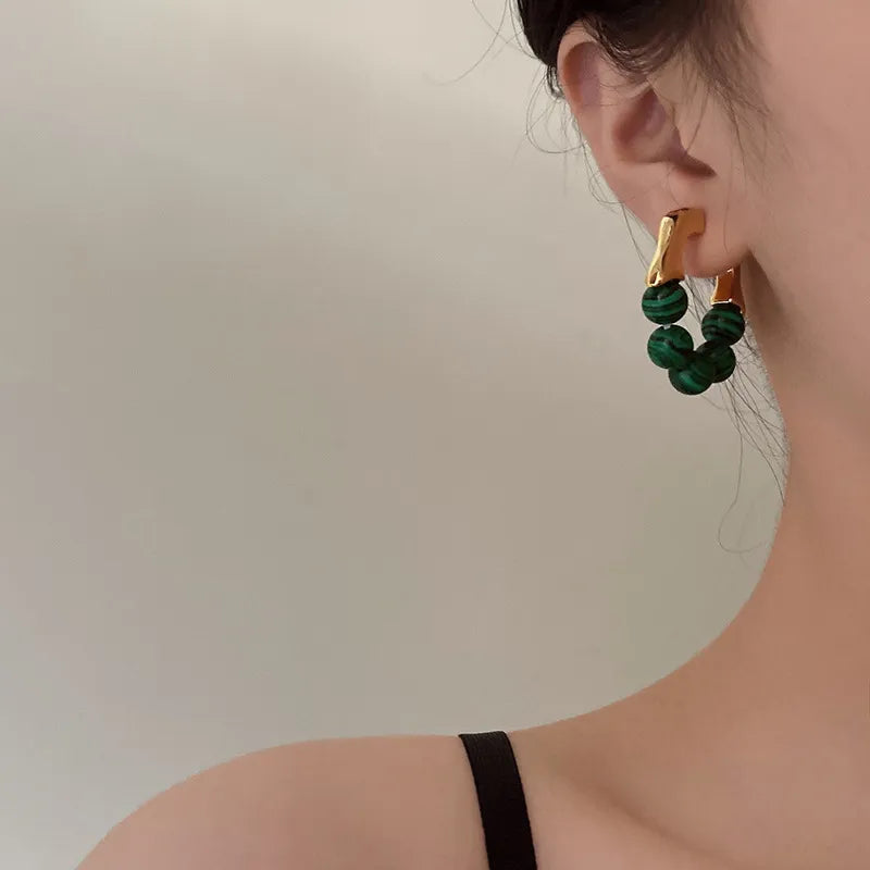 Stylized Beads Earrings