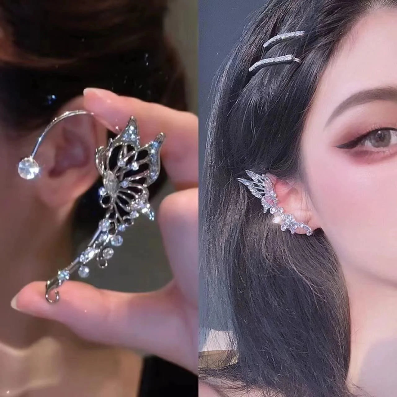 Fairycore Butterfly Ear Cuff