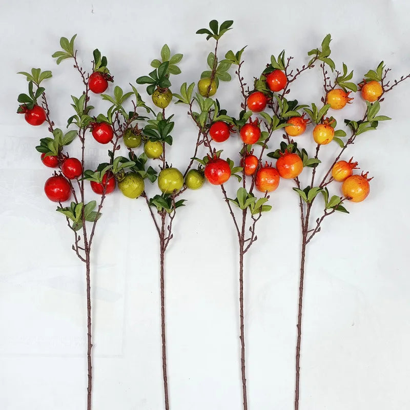 Artificial Pomegranate Fruit Branch