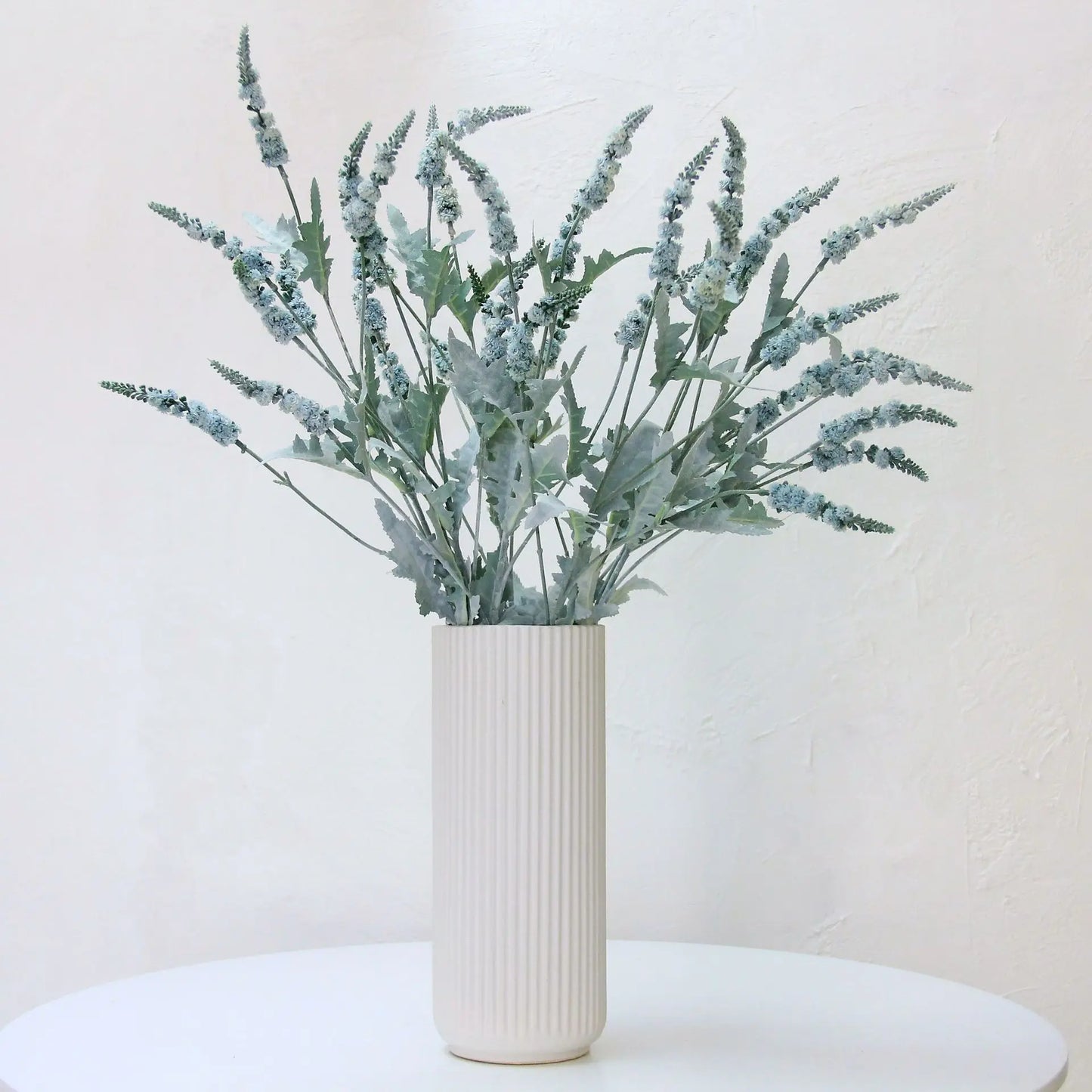 Delicate Artificial Flocked Sage Grass Flowers