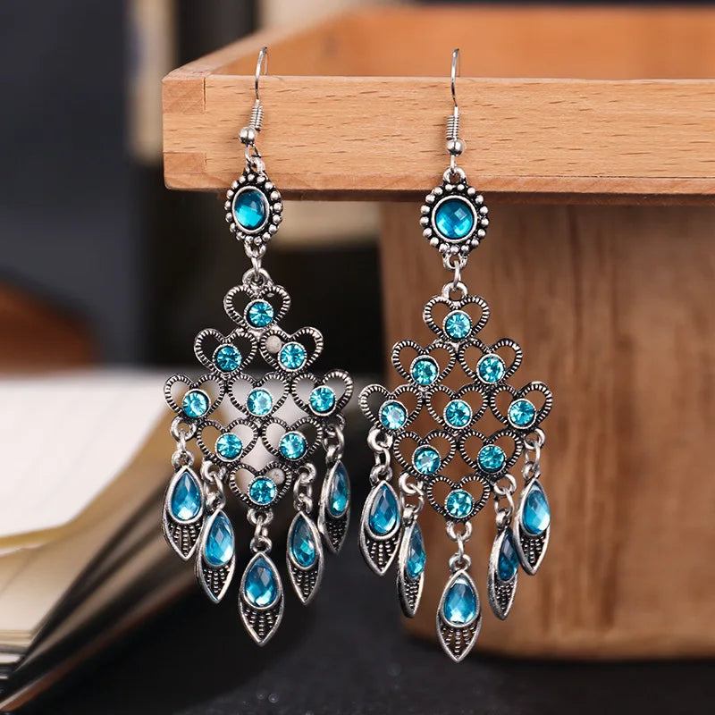 Bohemian Long Water Drop Earrings