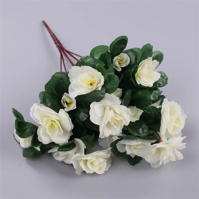 21 Head Artificial Silk Azalea Flower Bouquet