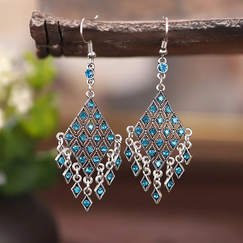 Bohemian Long Water Drop Earrings