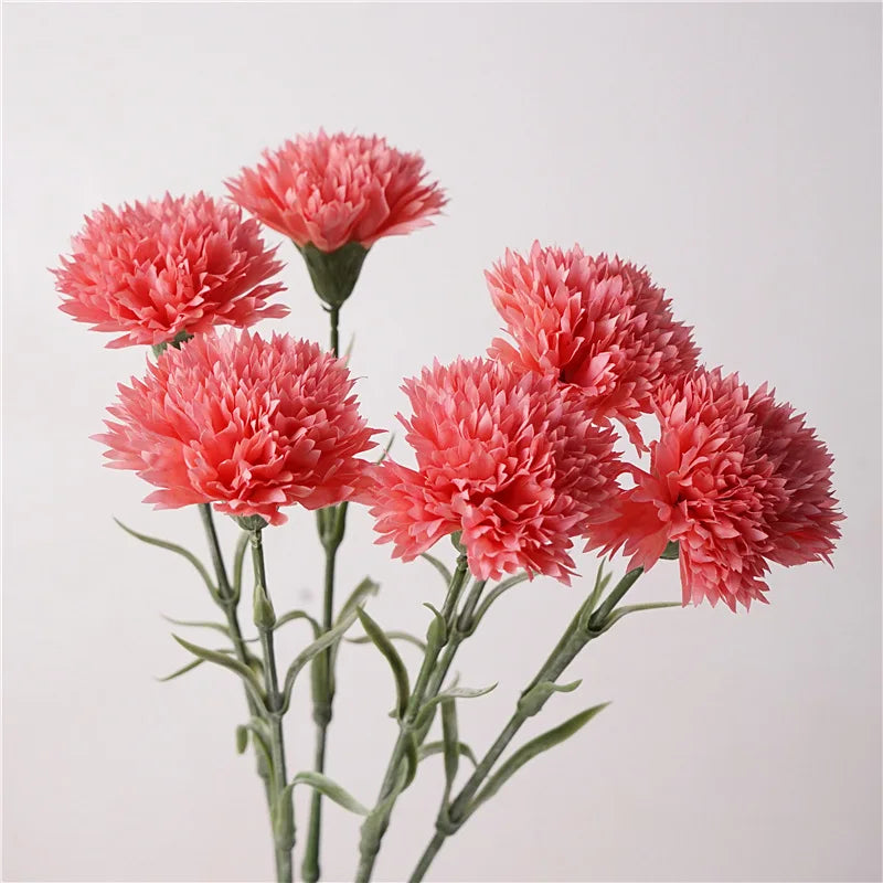 10Pcs High-end Carnation Artificial Flowers