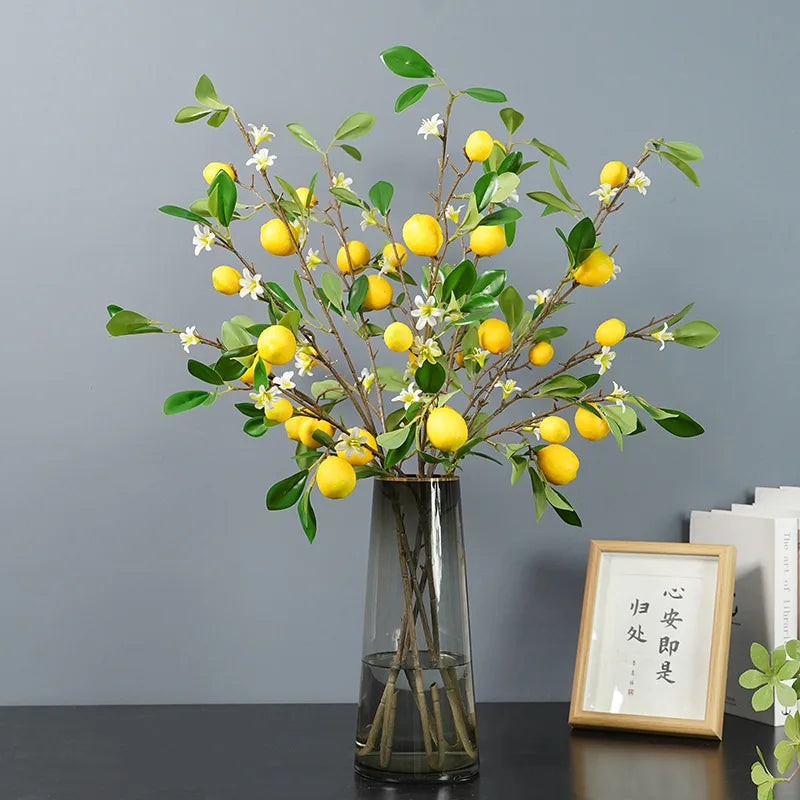 Artificial Lemon Branch