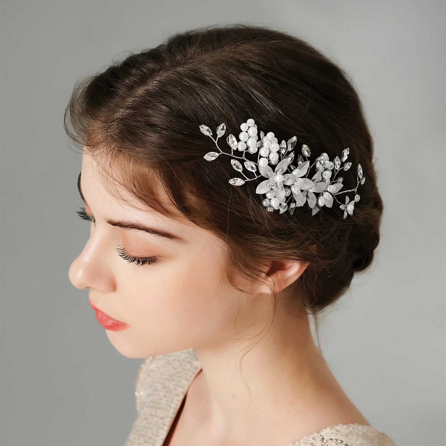 Handmade Floral Bridal Hair Pin