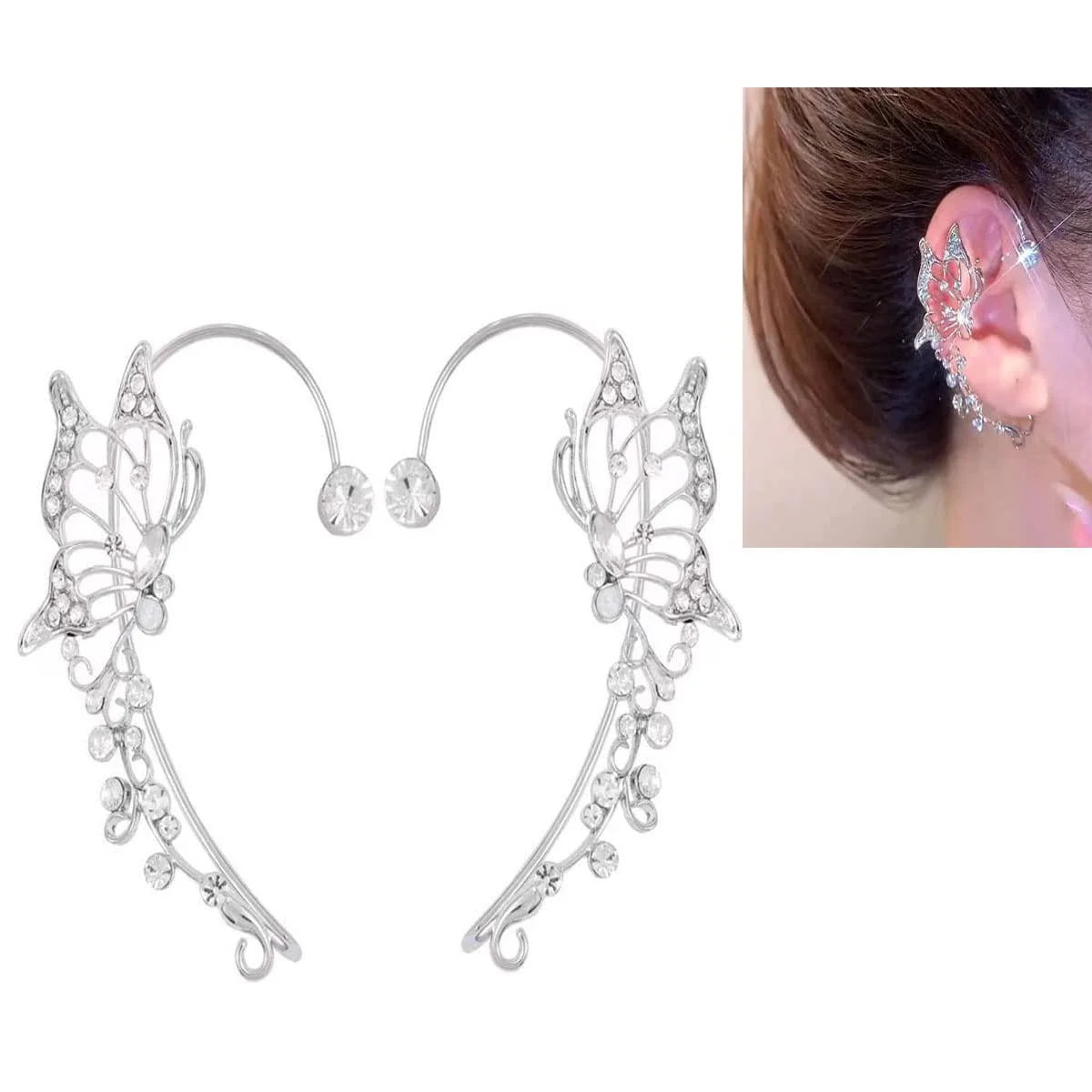 Fairycore Butterfly Ear Cuff