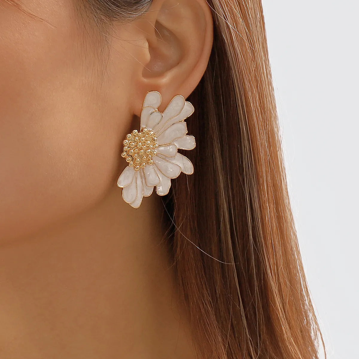 Colorful Flower Stud Earrings