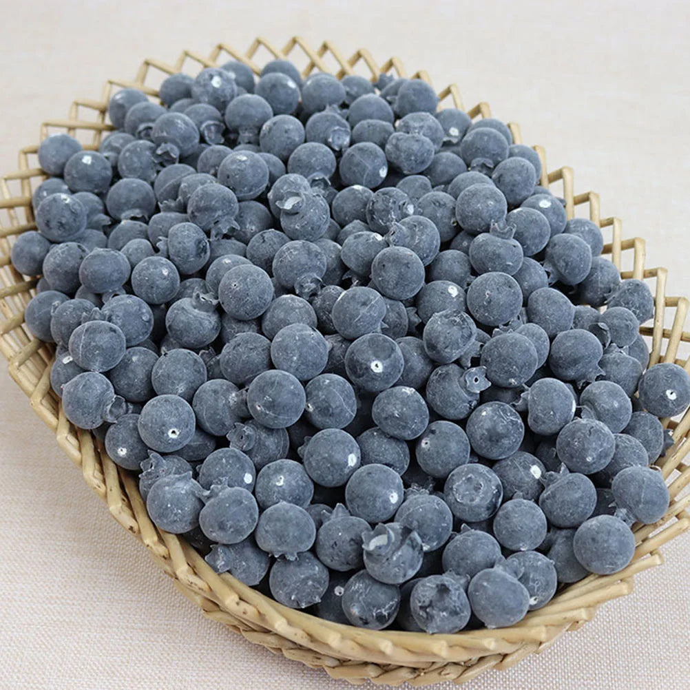 50 Pcs Simulation Blueberry Props