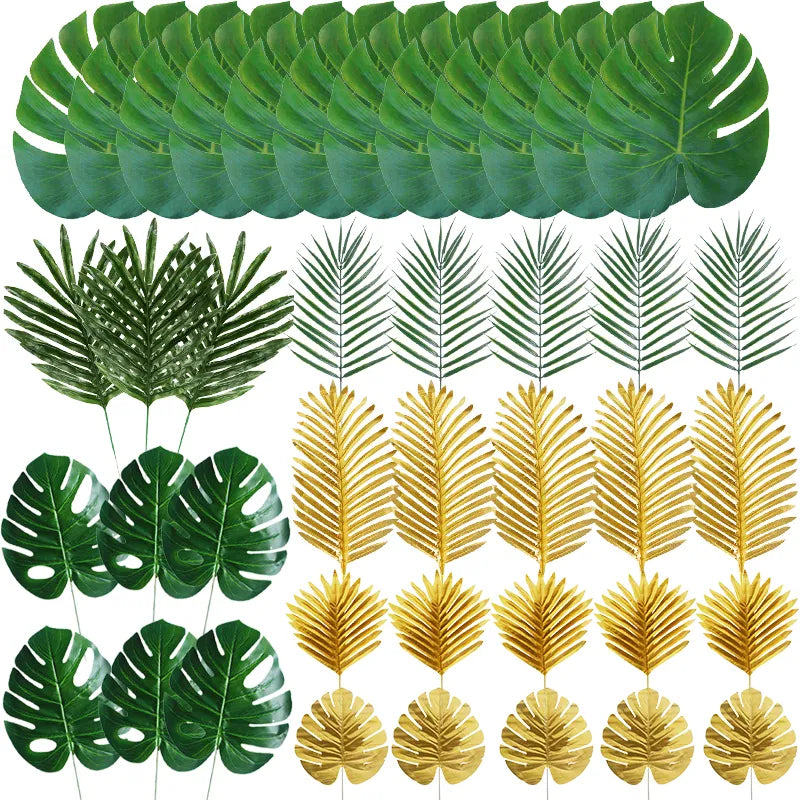 Artificial Tropical Leaf Decorations