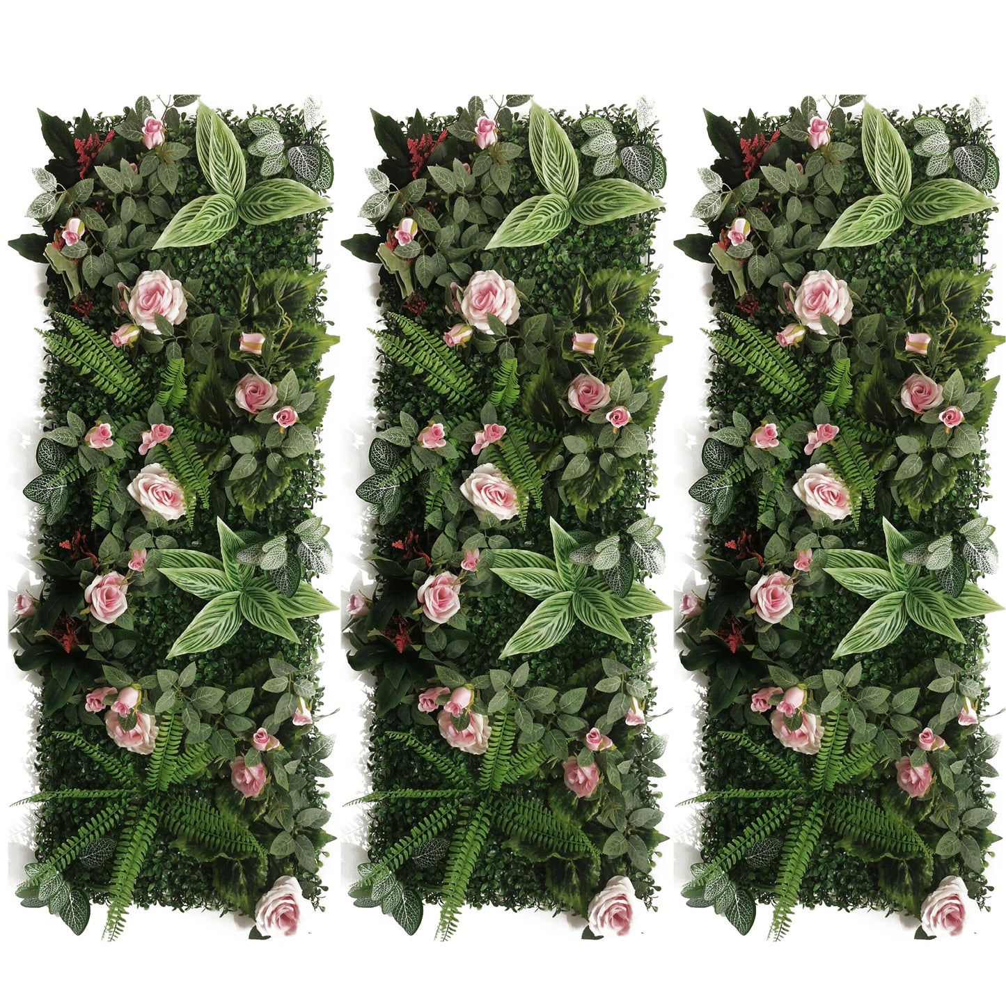 40CM*120CM Tropical Artificial Plant with Flowers Wall Panel