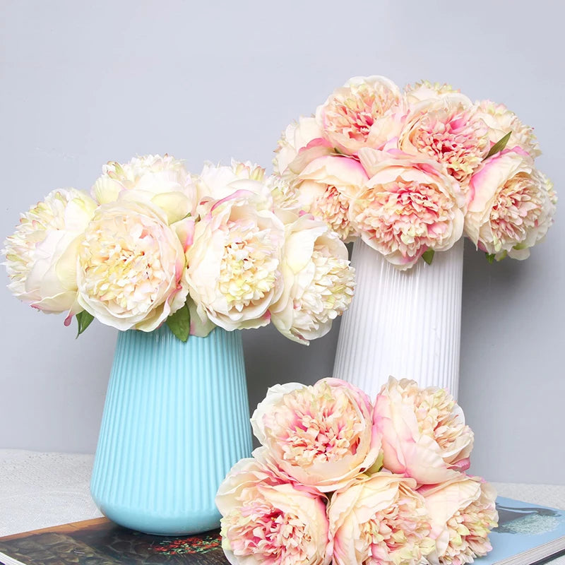 Delicate Artificial Large Peony Flowers