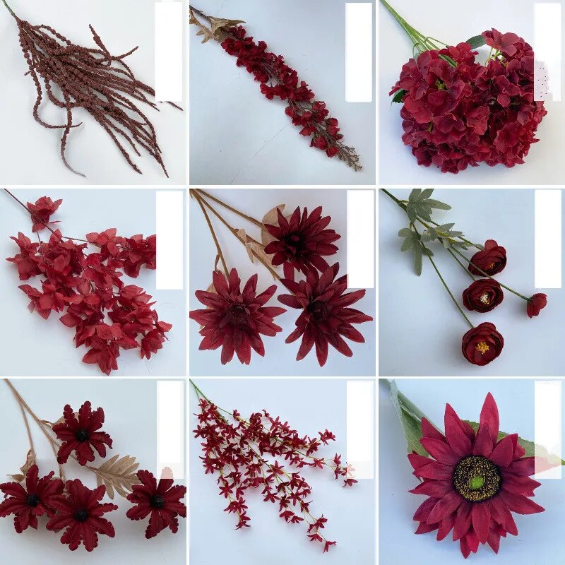 Gorgeous Wine Red Series Flowers