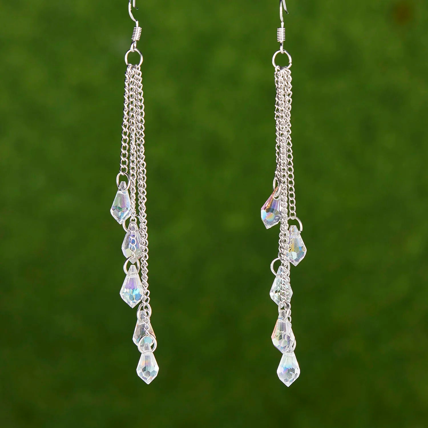 Pretty Crystal Water Drop Earrings