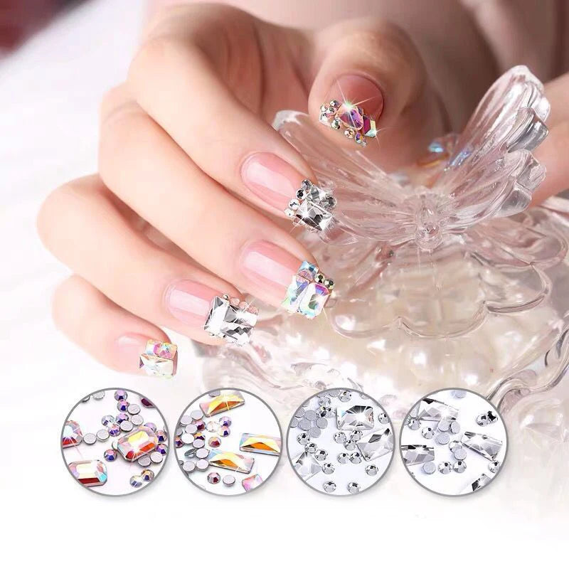 250pcs Luxurious Rhinestone Nail Art Decorations