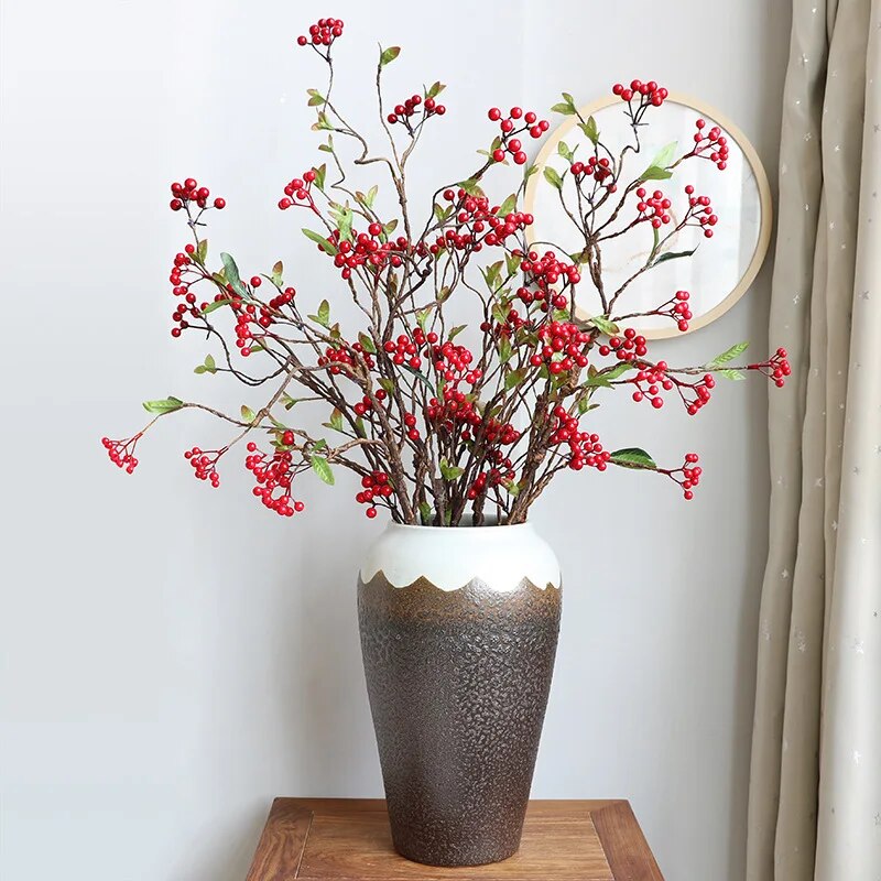 Artificial Flower Berries Branch