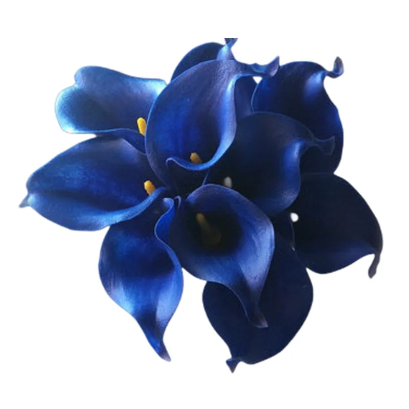 Royal Blue Artificial Calla Lilies