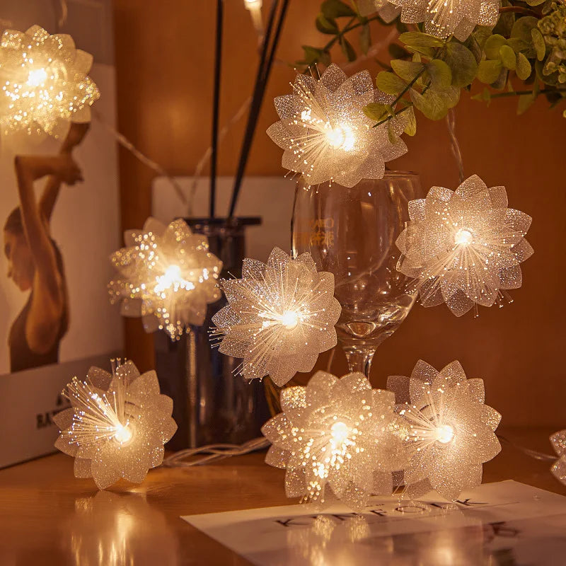 Plumeria LED String Lights