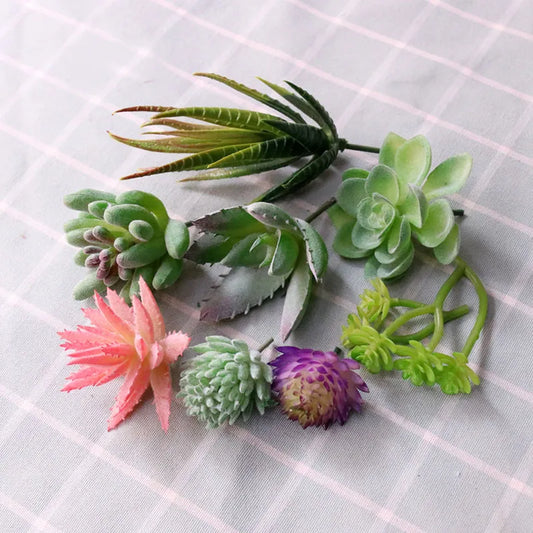 Colorful Artificial Succulents