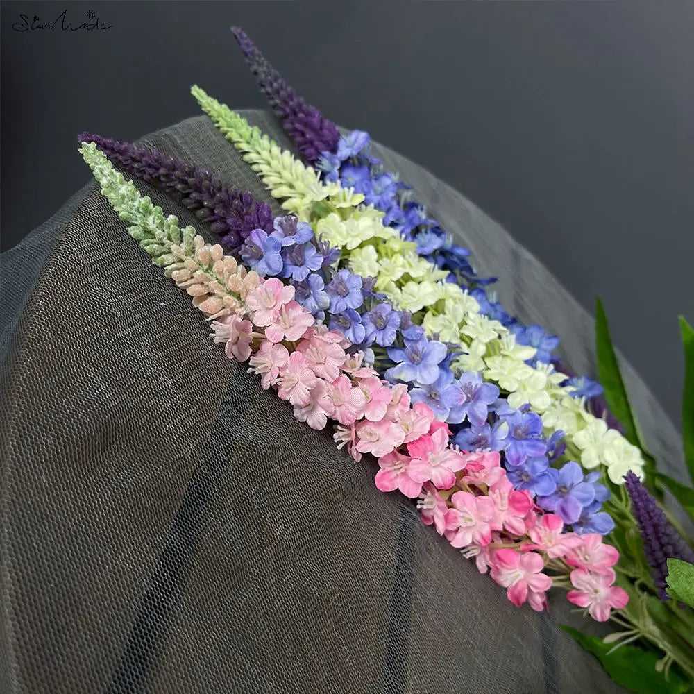 Delicate Single Stem Silk Lavender Sprig