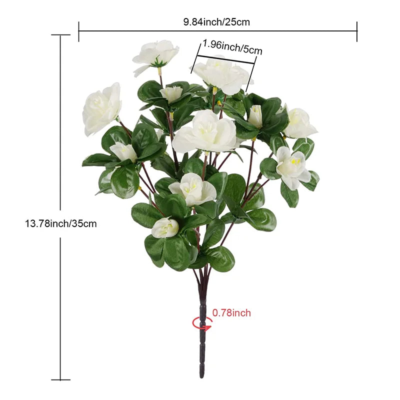 21 Head Artificial Silk Azalea Flower Bouquet