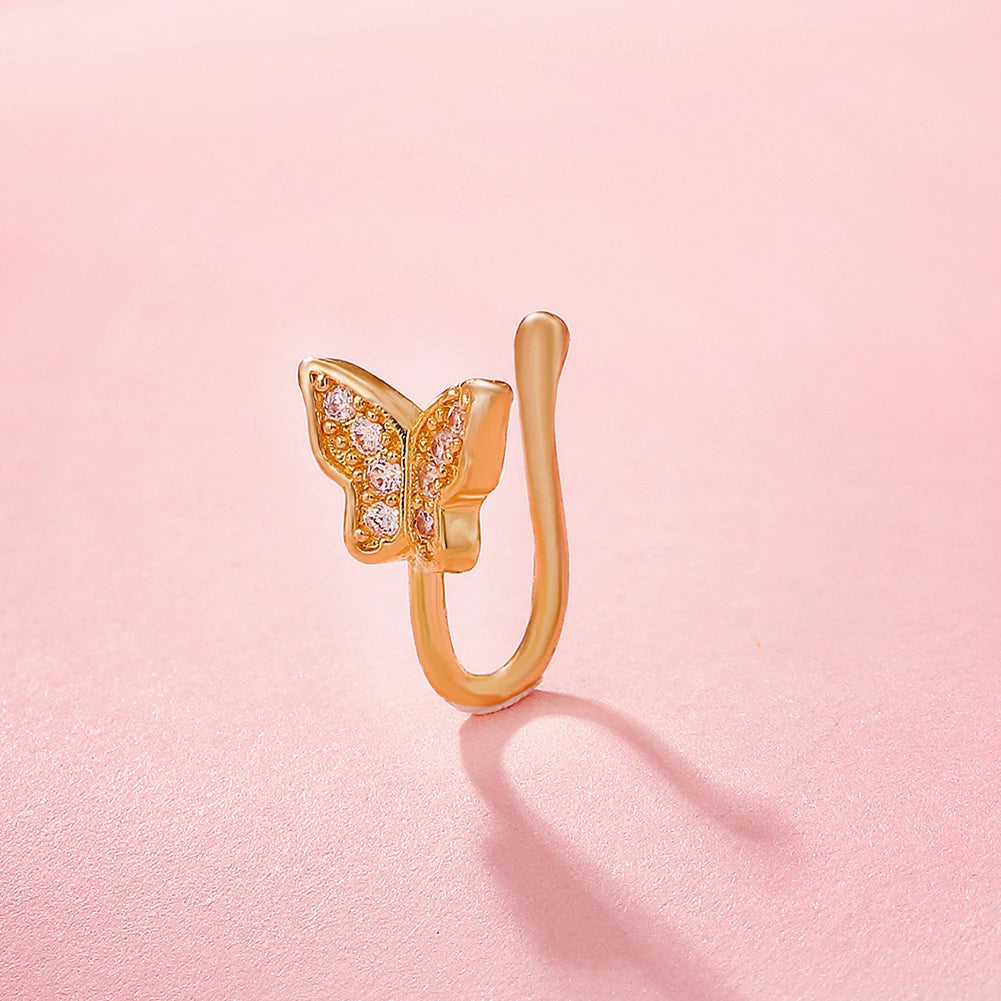 Butterfly Nose Cuff Fake Piercing