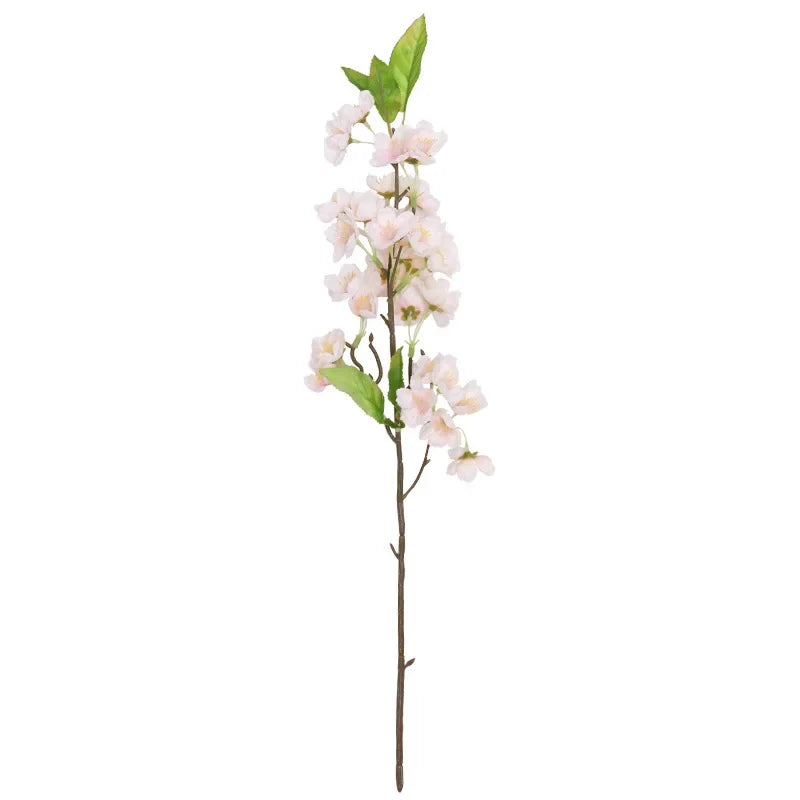 Delicious Artificial Peach Flower Branch with Leaves