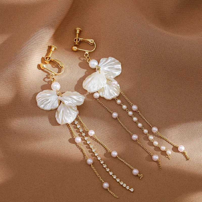 Pearl Flower Earrings