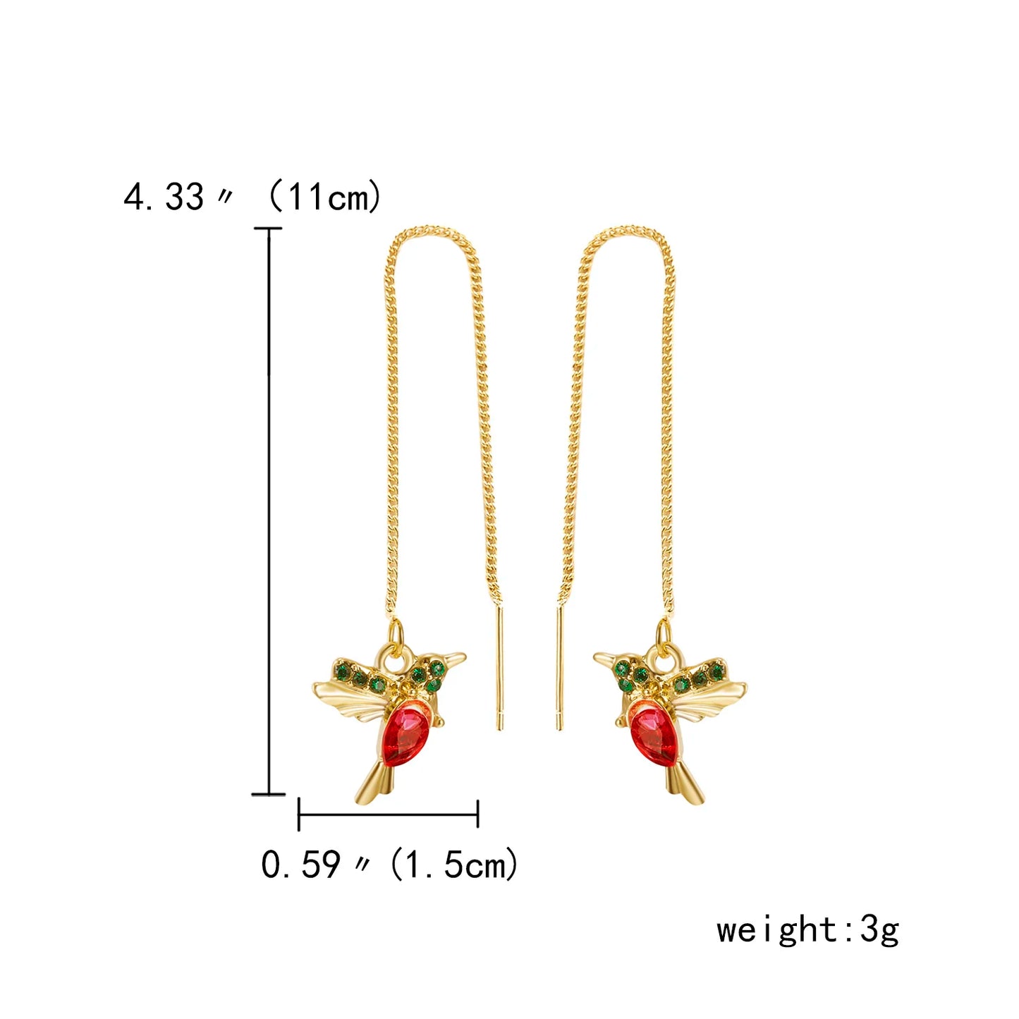 Trendy Little Bird Drop Earrings