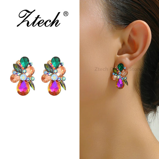 Luxury Crystal Stud Earrings