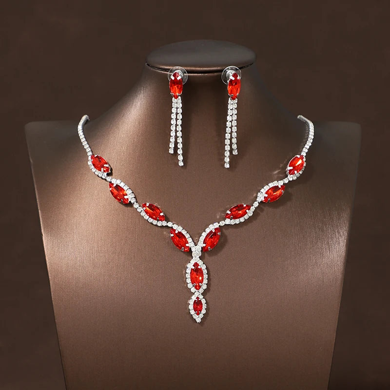 Exquisite and Elegant Wedding Necklace & Earring Sets