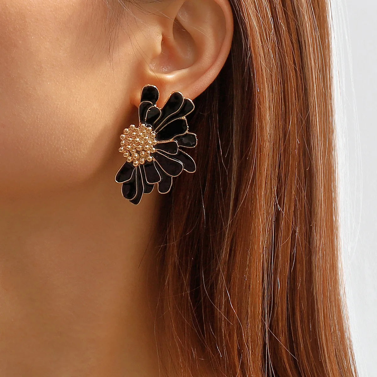 Colorful Flower Stud Earrings