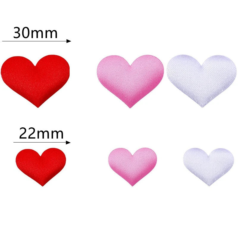 100PCs Cute 3D Silk Heart Shaped Confetti Petals