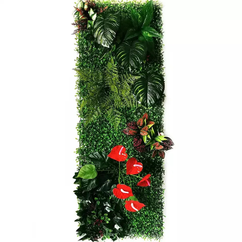 Green Wall of Tropical Artificial Plants