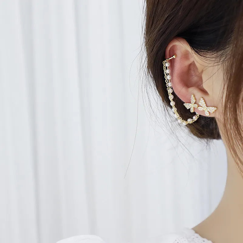 Butterfly Ear Cuff Earrings