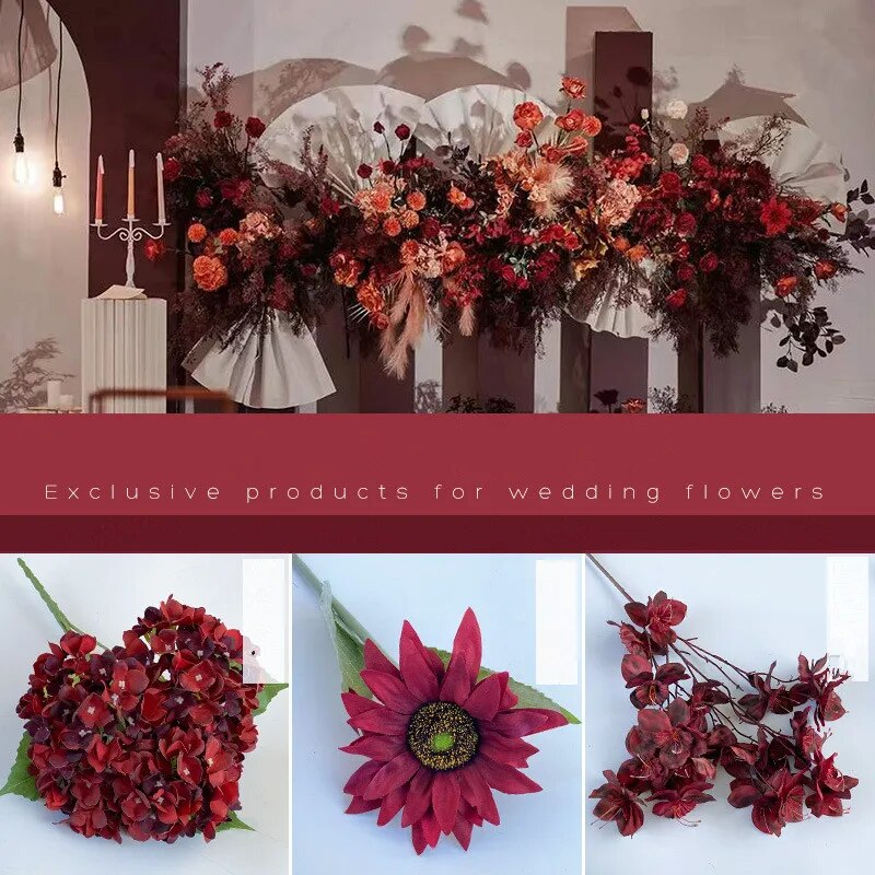 Gorgeous Wine Red Series Flowers