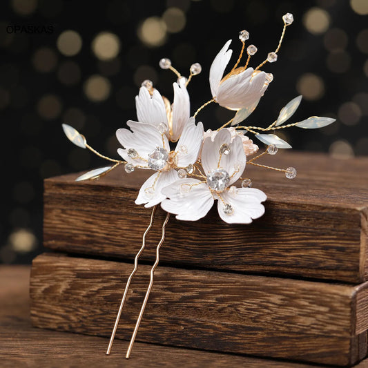 Floral Wedding Hairpins