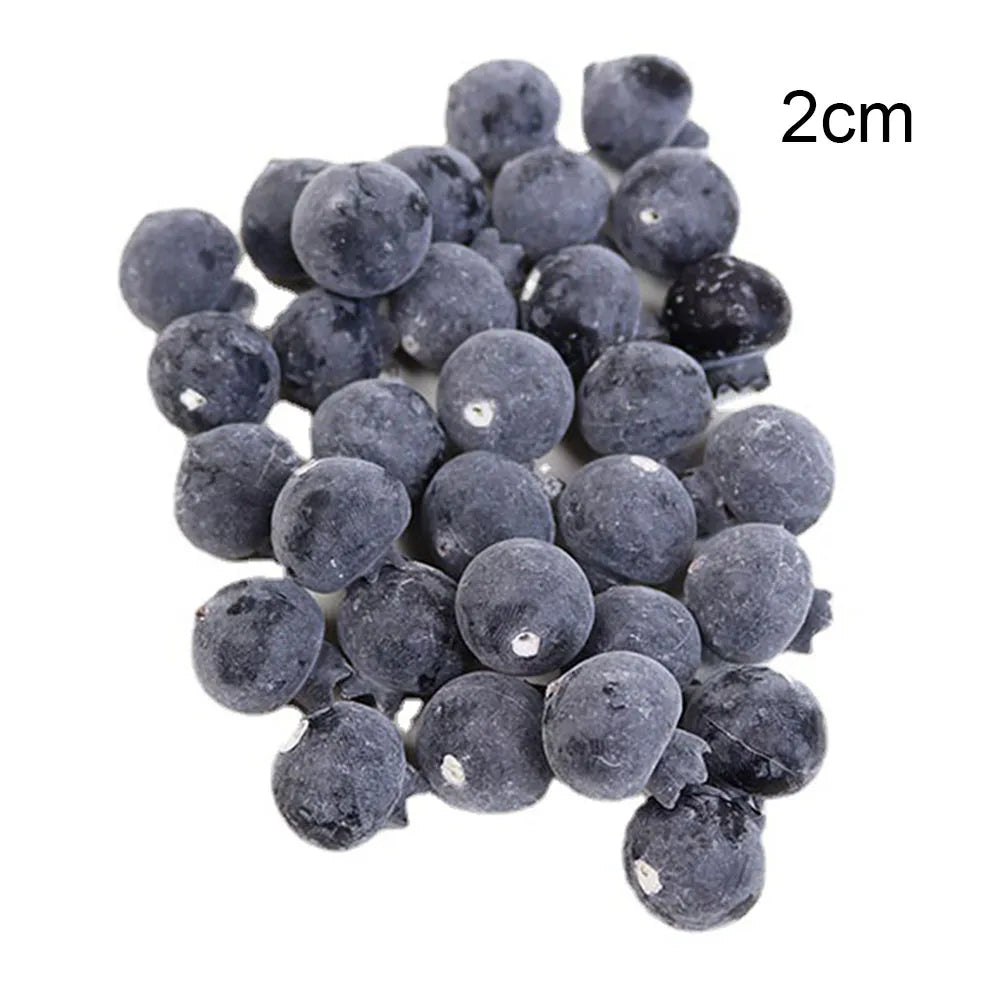 20PCS High Simulation Blueberry Photo Props