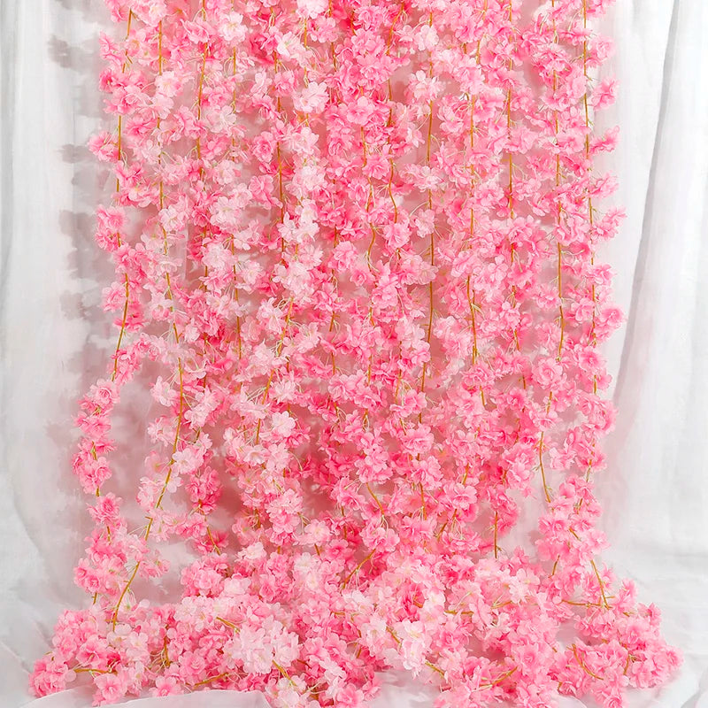 135 Flower Silk Artificial Cherry Blossom Garland