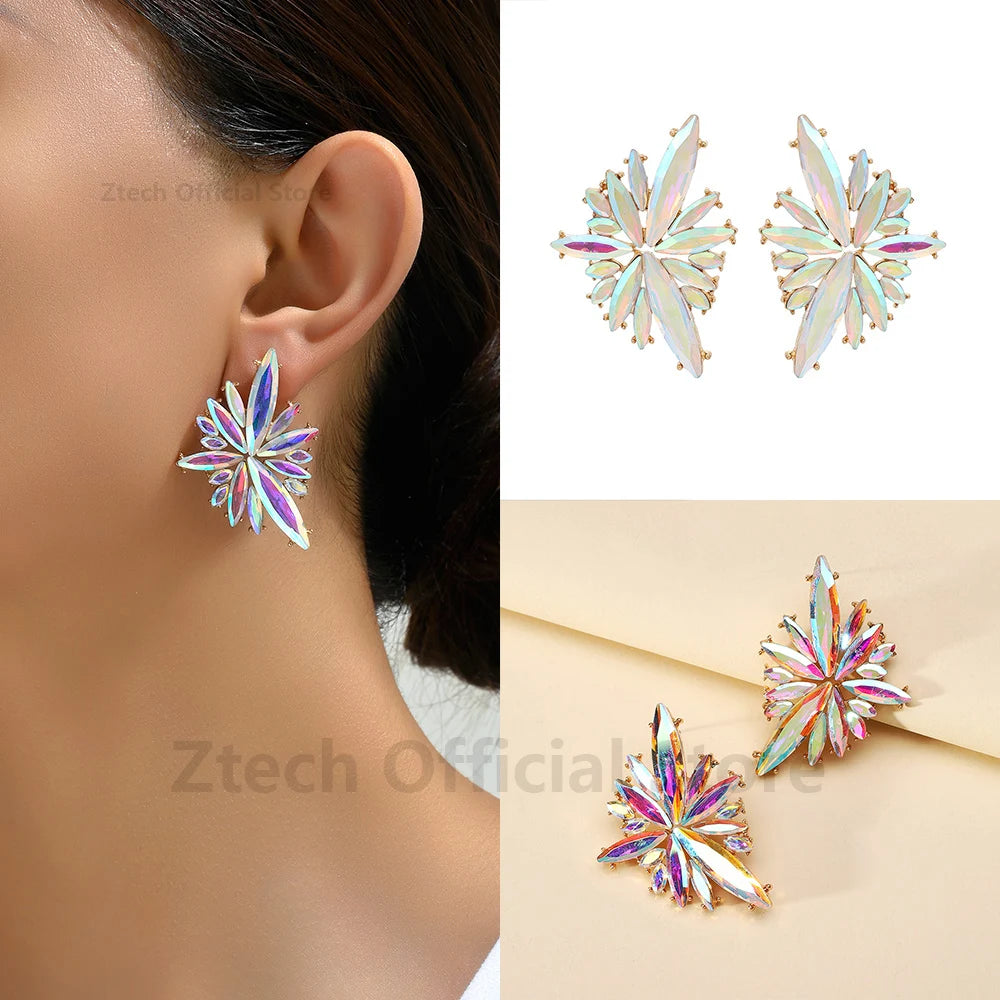 Elegant Colorful Geometry Earrings